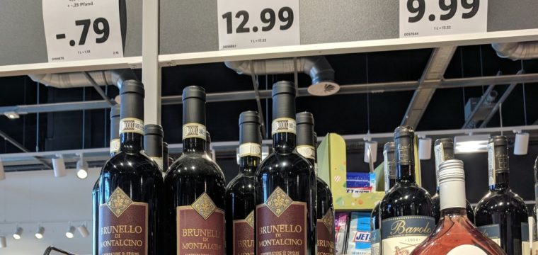 Цены в немецком магазине